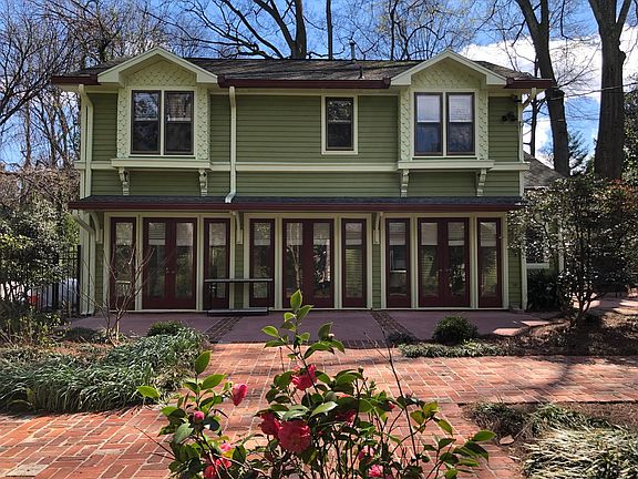 Side view with floor to ceiling windows