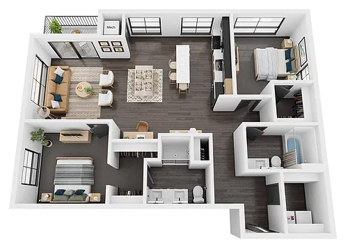 Floor plan Birch4 / 1248