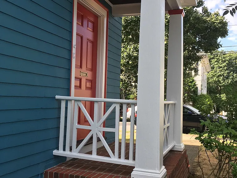 Separate entrance for #35 at side of house