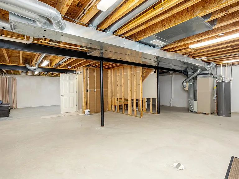 unfinished lower level