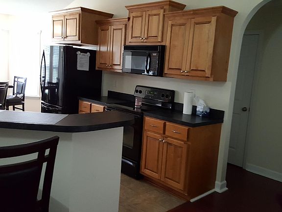 Kitchen has microwave