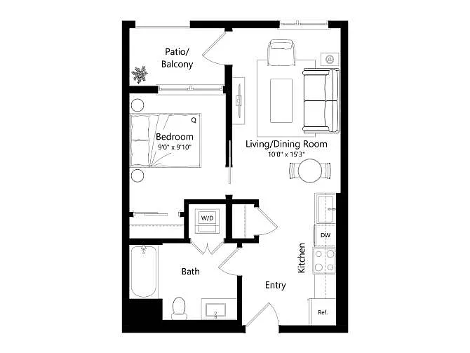 Floor plan 1650-Lincoln_1G