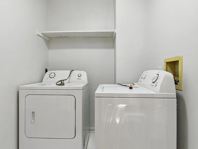Washer and Dryer included in spacious laundry room.