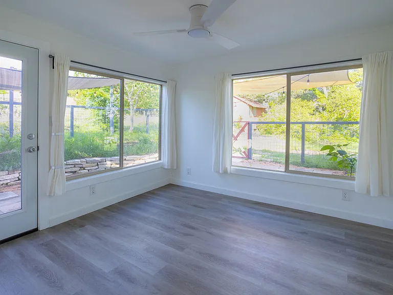 Office and Washer Dryer Closet, Access to Courtyard