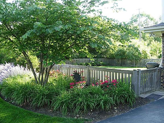 Fenced and landscaped yard