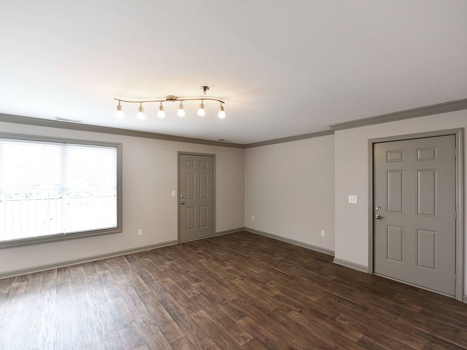 Living Room with Hardwood Style Flooring