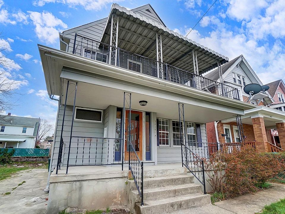Front left of house