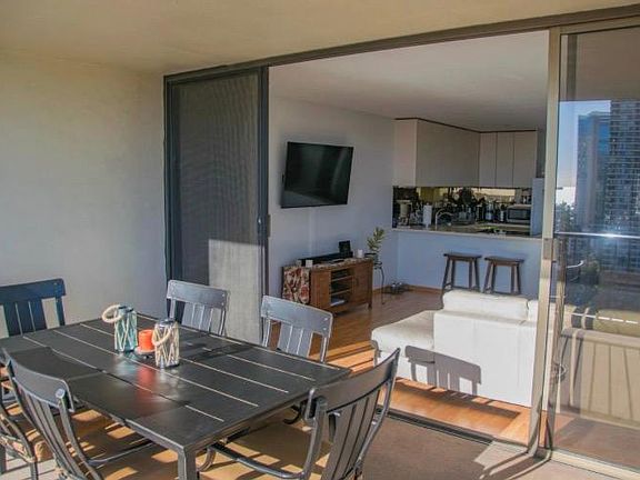 Lanai looking into living room