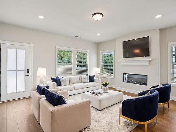 Great Room in the Lexington floorplan with the Elegant Minimalism Slate interior package.