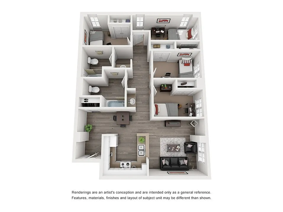 Floor plan 4x2A