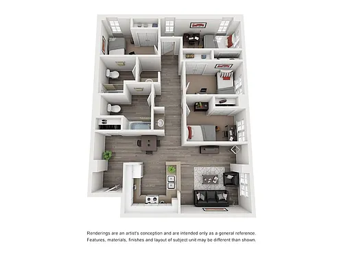 Floor plan 4x2A