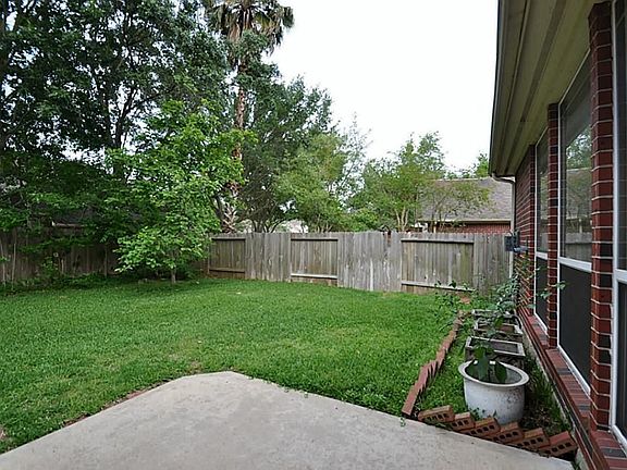Back patio good for entertaining.