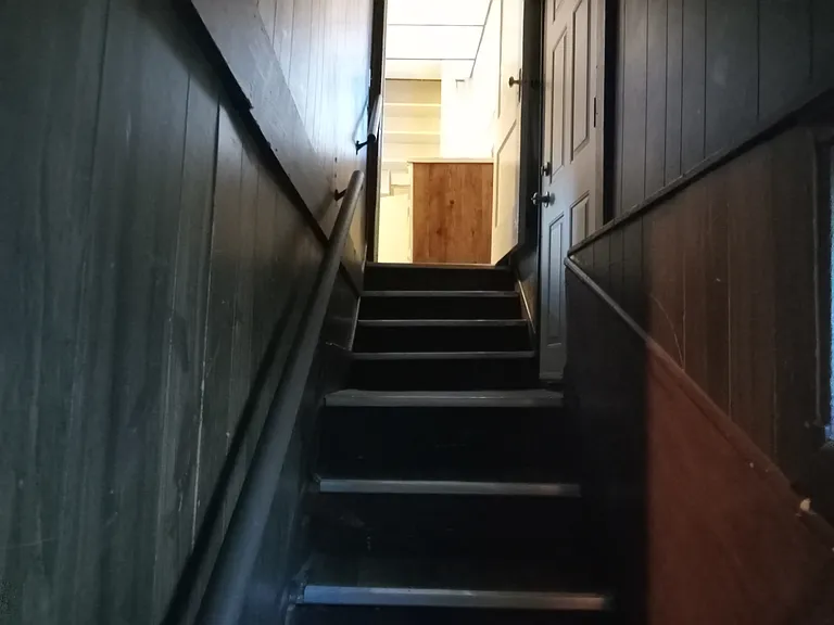 Back up basement stairway to kitchen