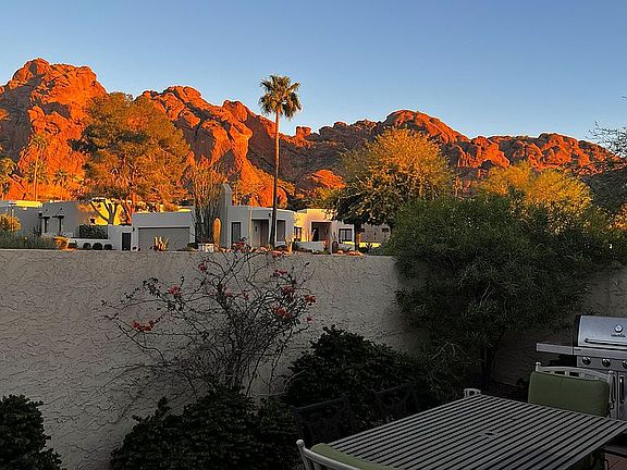 View from side yard BBQ area