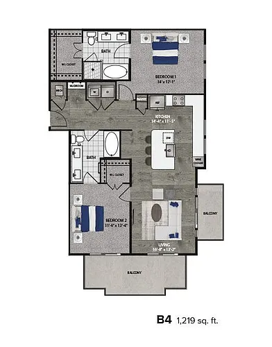 Floor plan B4 Essential Housing