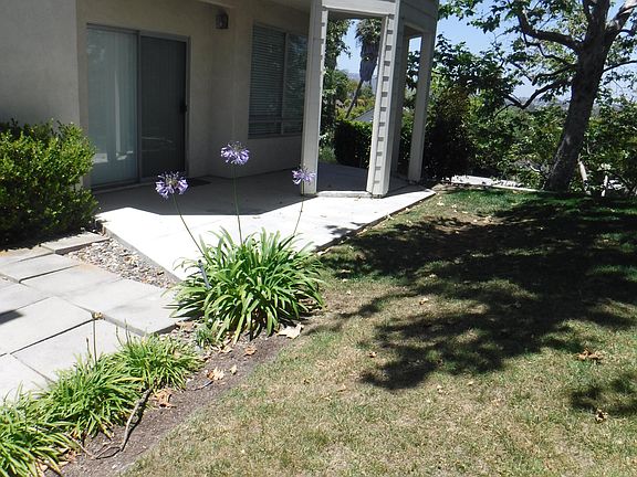 Outside patio and greenbelt