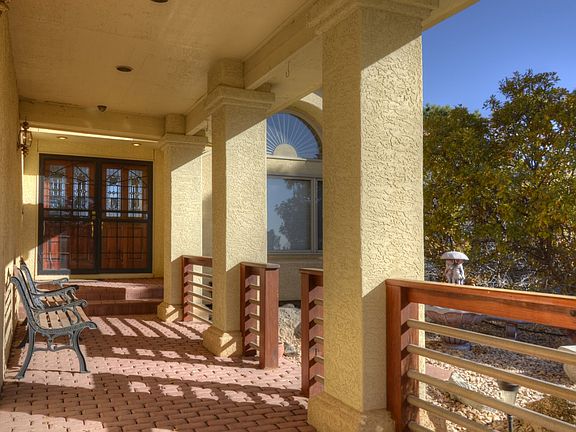 Beautiful sheltered and welcoming front entrance.