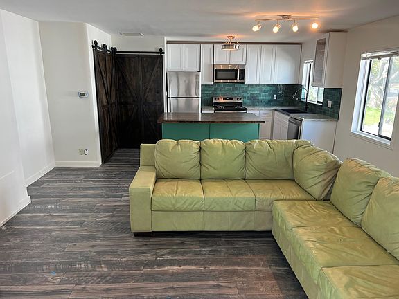 Living room and kitchen