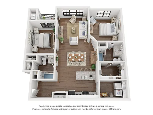 Floor plan The Wright