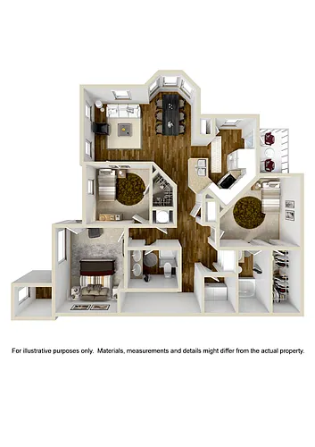 Floor plan Three Bedroom A