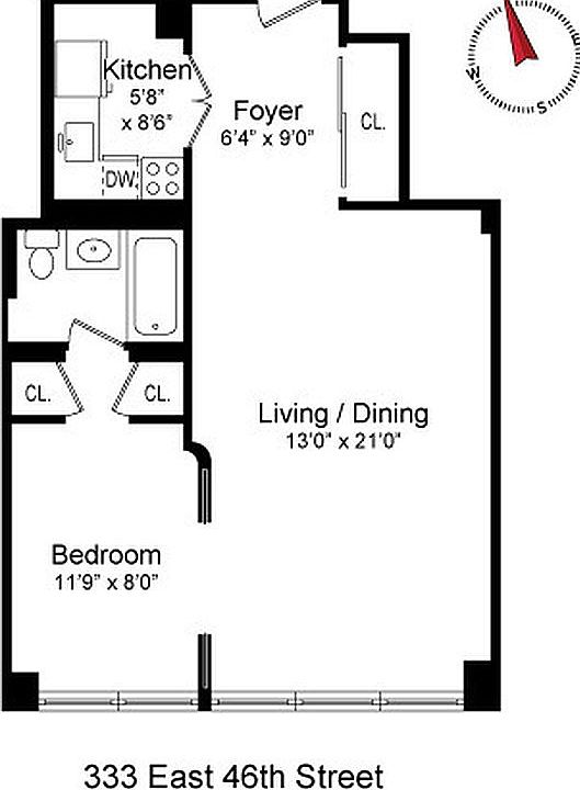 2nd image of 333 E 46th St APT 14D