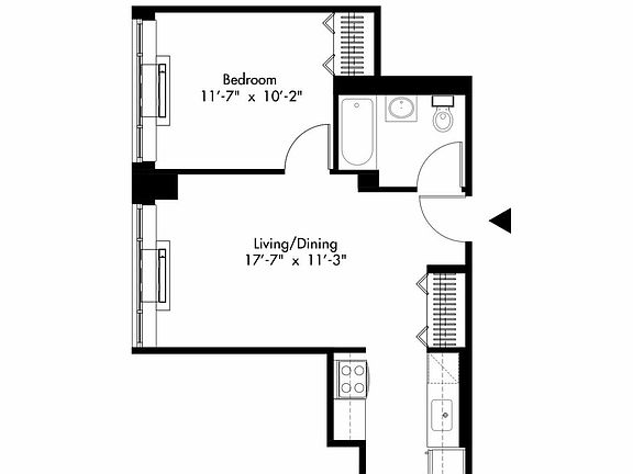 2nd image of 310 E 2nd St APT 9B