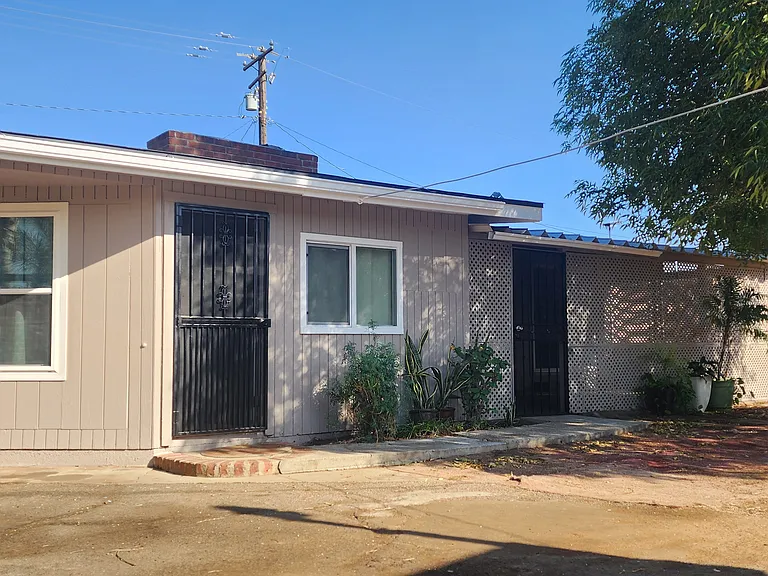 Rear side of house