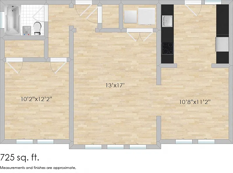 Floor plan 1026 Washington A