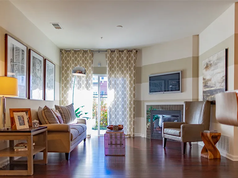 Large Living Rooms with Fireplaces and Bamboo Floors
