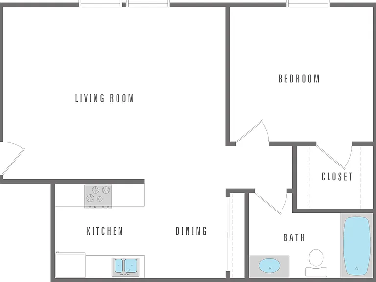1 Bedroom 1 Bath 1 Bedroom 1 Bath