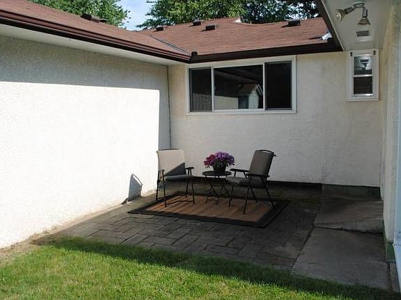 Private patio space.