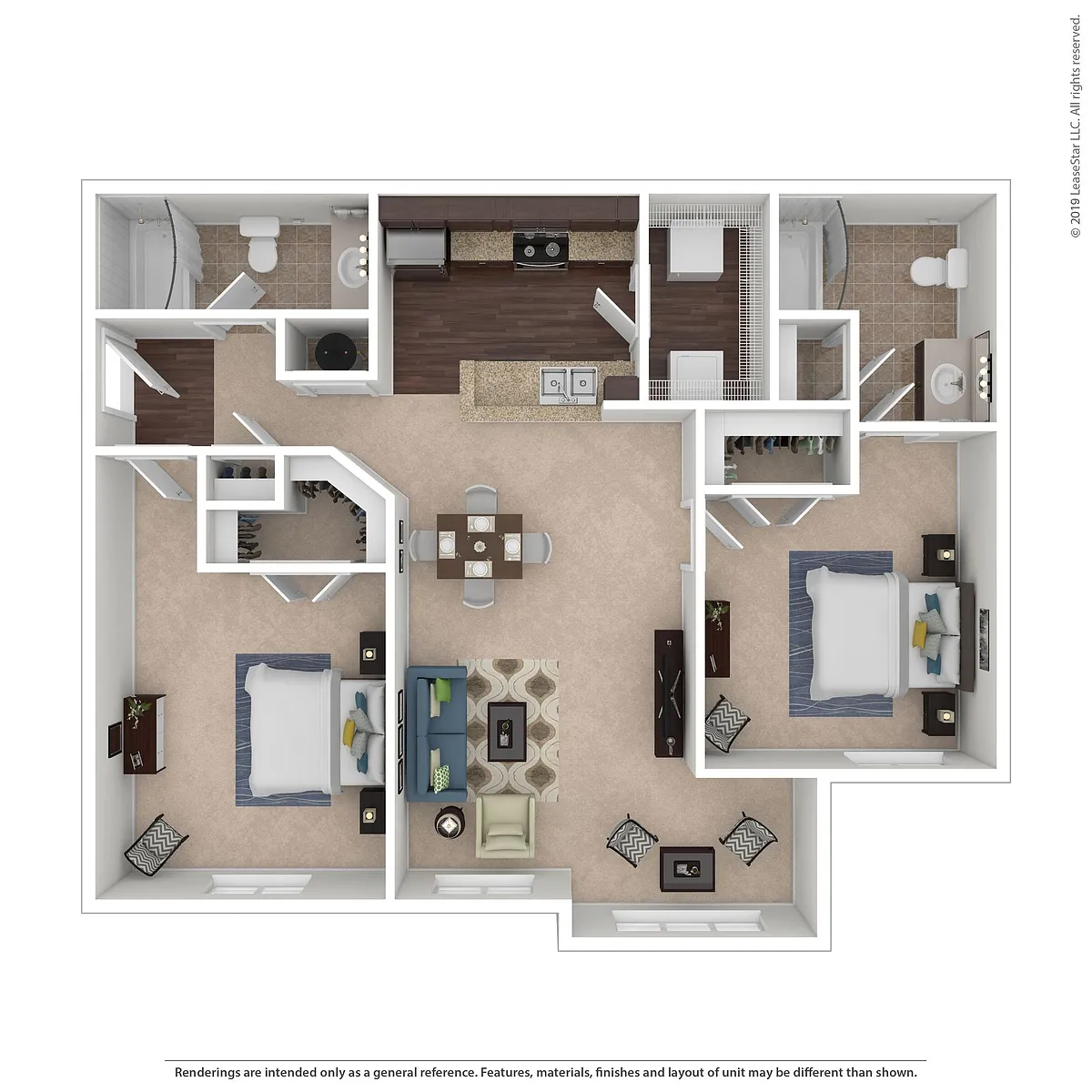 Floor plan 2x2 Large - Anne
