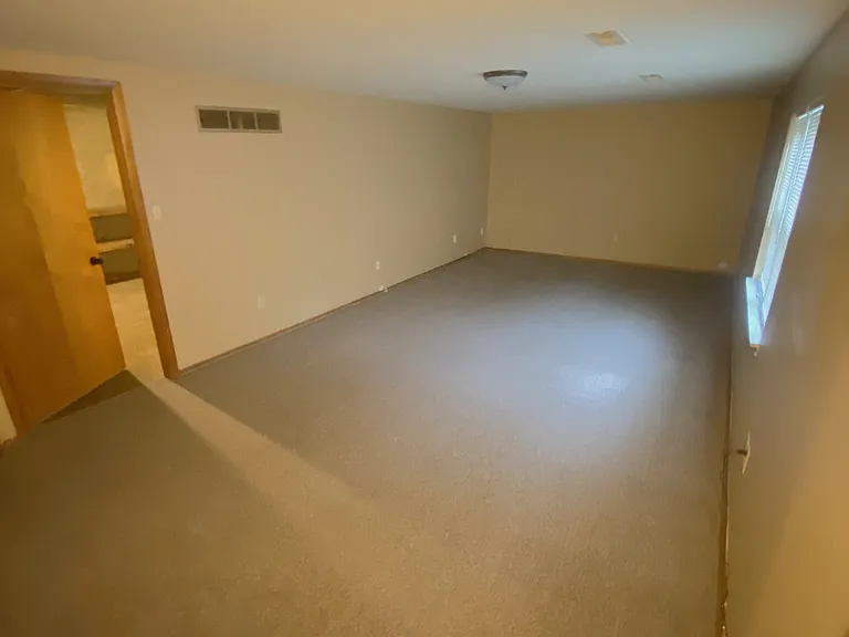 View of basement and storage room!
