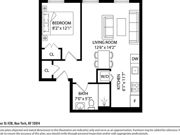 2nd image of 57 Christopher St APT 2B