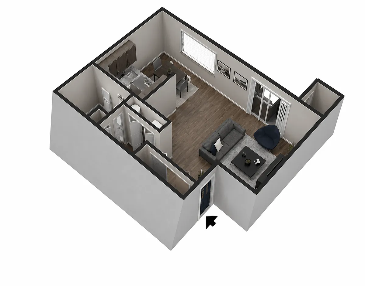 Floor plan Large Studio