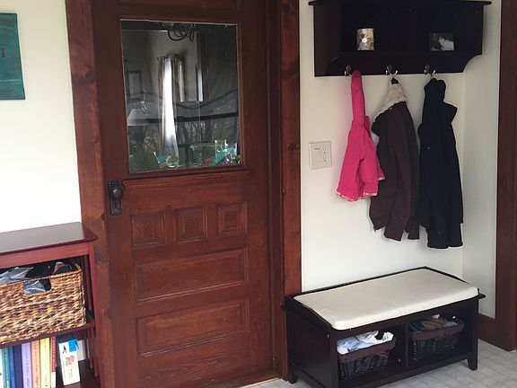 Mudroom entry thru back door