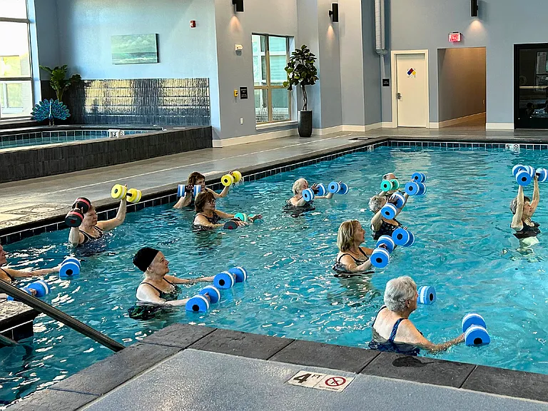 Exercise Class in the Pool