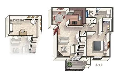 Floor plan a4x1-R-Eagle Loft