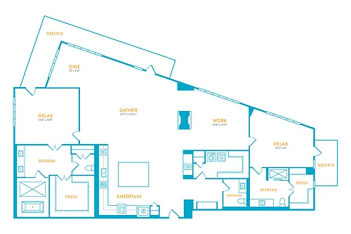Floor plan Penthouse Windhaven