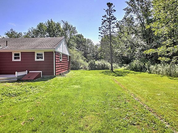 large, private backyard