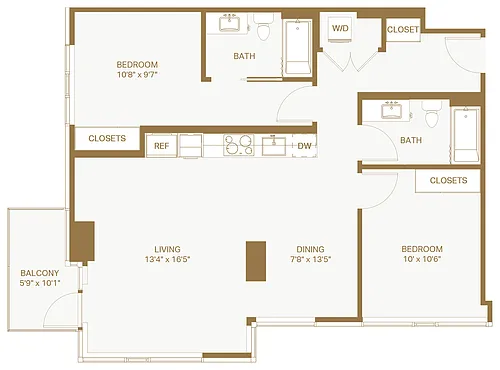Floor plan 2x2 E28 Cascade
