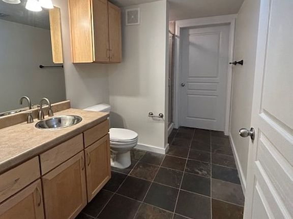 Bathroom with Shower and Walk In Closet.