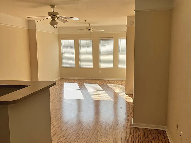 Kitchen looking to living room