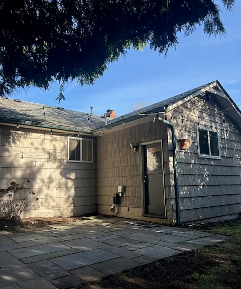 Side door to access the house.