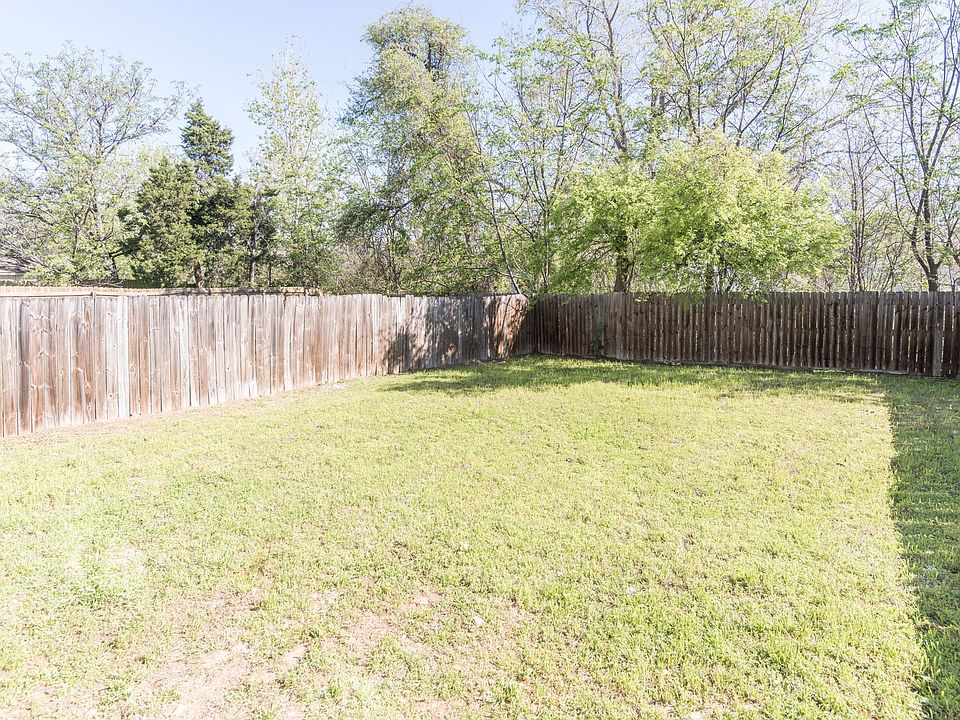 Large private backyard