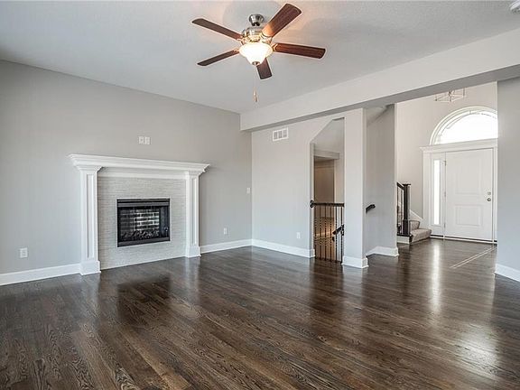 View from family room to entrance.
