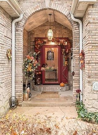 Beautiful arched entry.