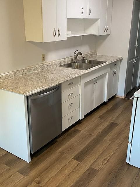 New dishwasher and counter installed