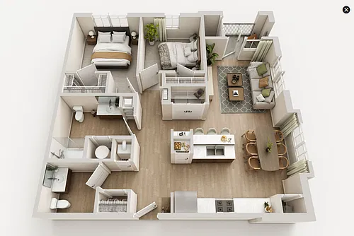 Floor plan Two Bedroom