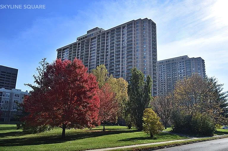 Building is conveniently located in Bailey's Crossroad area. Small park right outside.